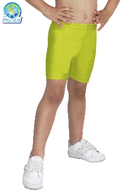 PANTALONCINO DANZA LYCRA VERDE MELA BABY